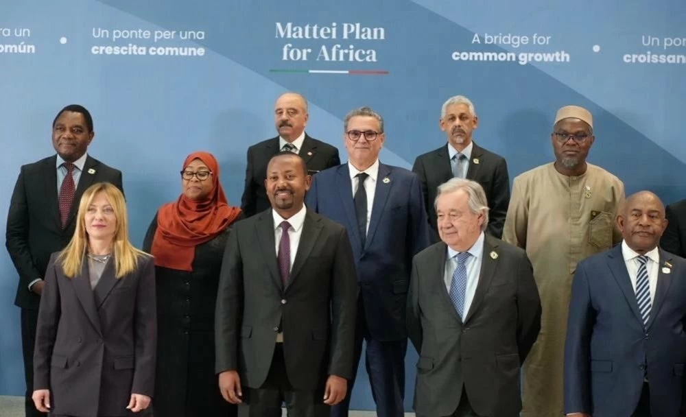 Akhannouch Joins Global Leaders to Assess Progress of Mattei Plan for Africa