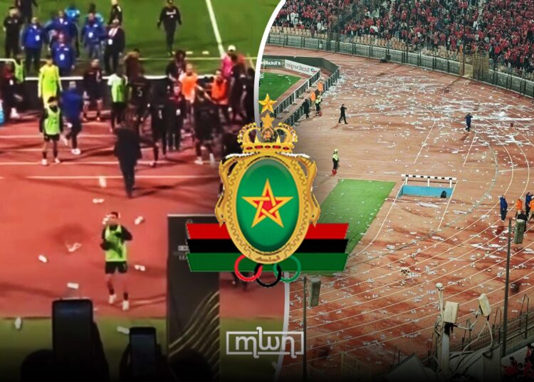FAR Rabat players were subjected to hostile acts from sections of Al Ahly supporters during their CAF Champions League group stage