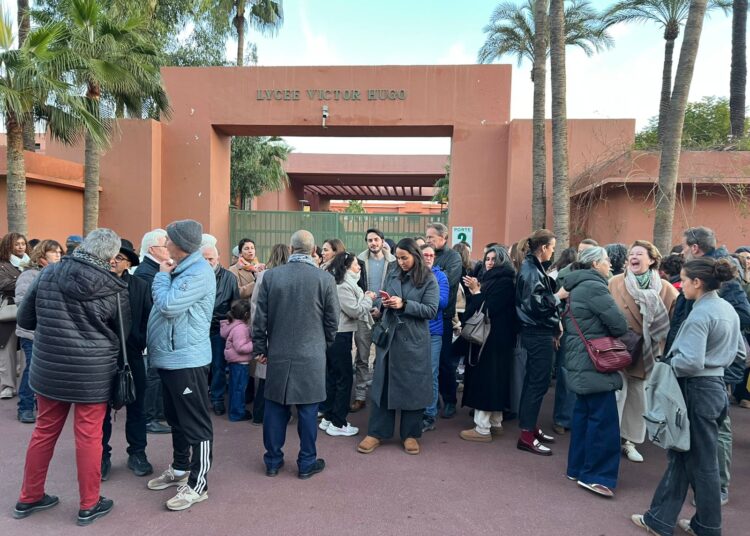 These hikes sparked widespread protests on Thursday, as dozens of parents gathered outside the school.