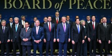 The inaugural meeting of President Donald Trump’s Board of Peace in Washington.