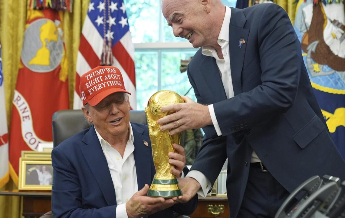 US President Donald Trump has told FIFA President Gianni Infantino that the United States intends to seek the right to host another World Cup