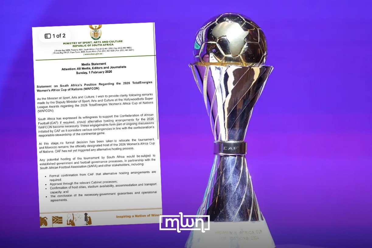 South Africa Clarifies Position on Hosting 2026 Women’s AFCON