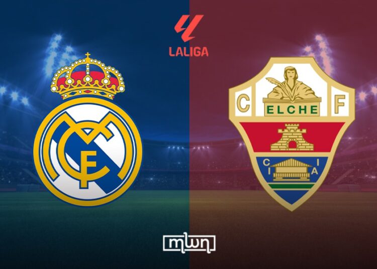Real Madrid host Elche tonight at the Bernabeu in La Liga, with the pressure fully on in the run-in. Madrid go into tonight’s game
