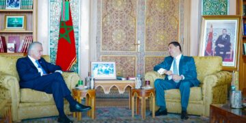 Morocco’s Foreign Minister Nasser Bourita and his Costa Rican counterpart, Arnoldo André Tinoco.