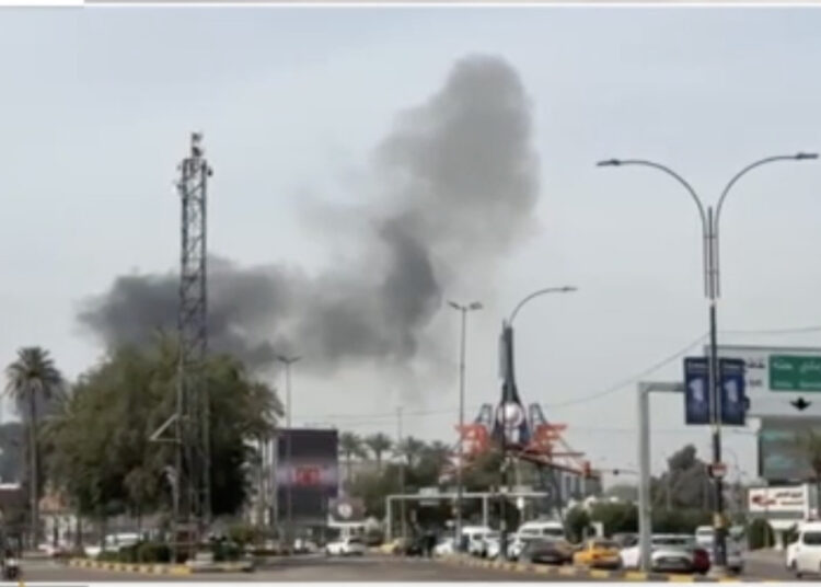 A drone strike targeted the headquarters of Iraq’s National Intelligence Service on Saturday morning in Baghdad’s Mansour district, just meters from the Moroccan Embassy.