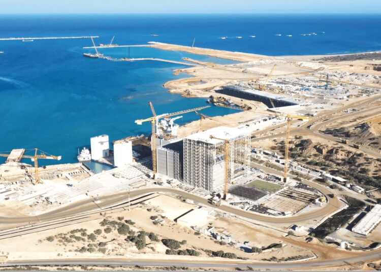 Nador West Med is taking shape on Morocco’s Mediterranean coast, directly along main east-west shipping routes for container and petroleum product traffic.