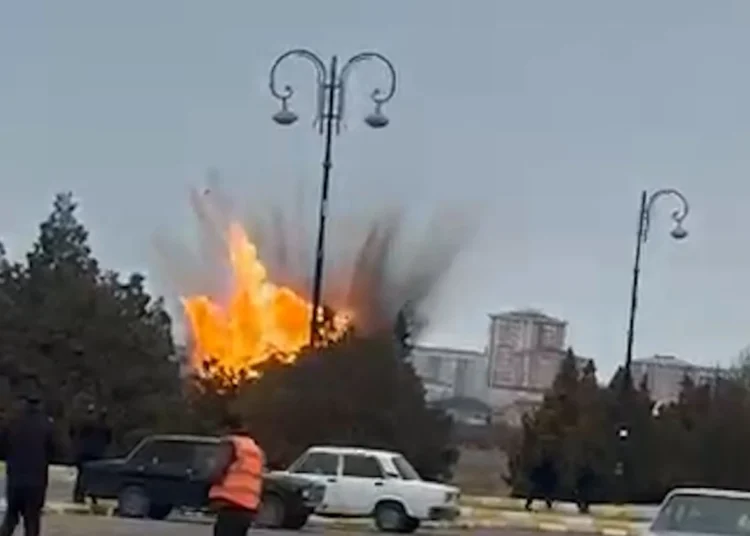 Iranian drones struck Azerbaijan’s exclave of Nakhchivan on Thursday.