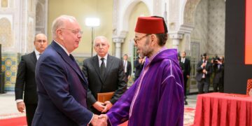 King Mohammed VI receives Safran Chairman Ross McInnes, February 13, 2026.