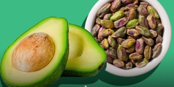 Avocados and pistachios.
