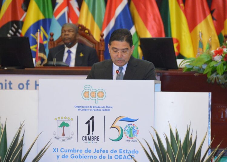 Minister Nasser Bourita at the OACPS.
