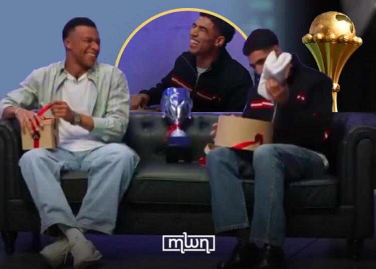 Hakimi Receives Towel, AFCON Trophy Replica as Surprising Gift on The Bridge Podcast