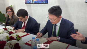Minister Mohamed Mehdi Bensaid and Huawei Morocco CEO David Li signed the MoU.