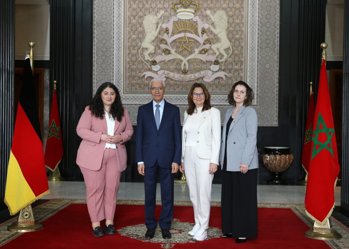 Le président du Parlement marocain reçoit une délégation du Bundestag à l'occasion du 70e anniversaire des relations