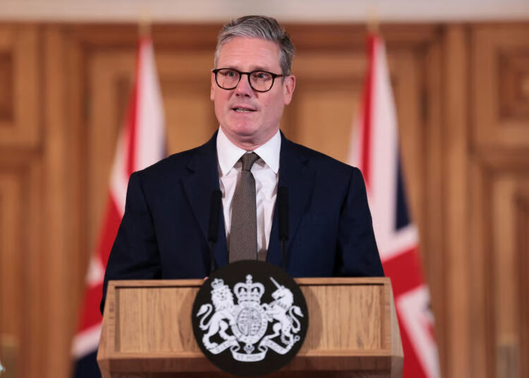 Prime Minister Keir Starmer announced his country’s decision on Monday.