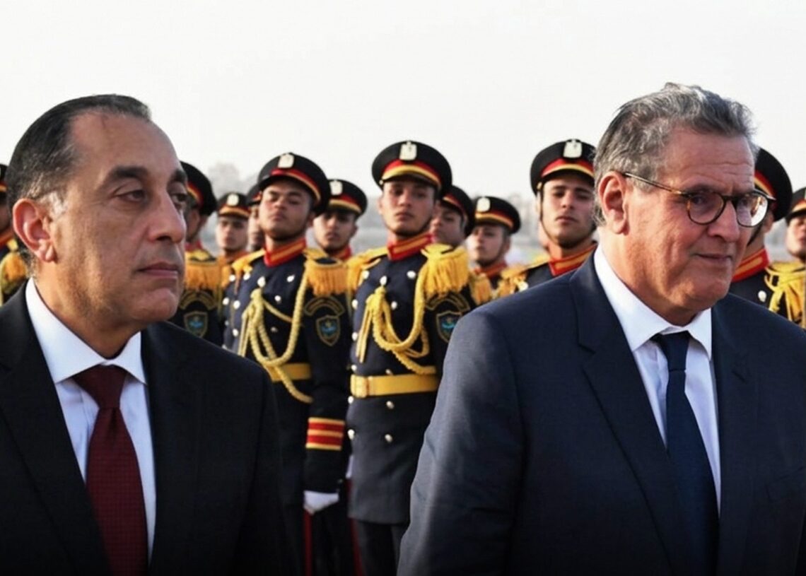Morocco’s Head of Government Aziz Akhannouch Arrives in Cairo