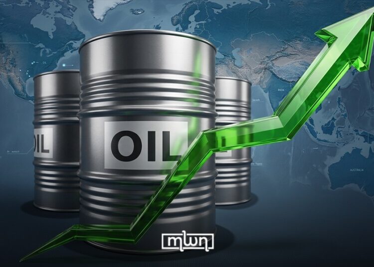 Visual depicting oil prices increasing globally.
