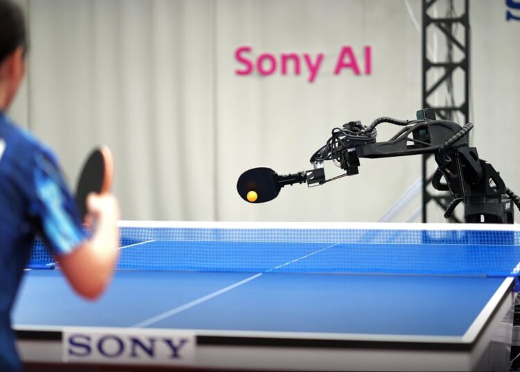 AI Robot Challenges Professional Players in Table Tennis Breakthrough