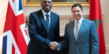 UK Vice Prime Minister and Justice Secretary David Lammy and Moroccan Foreign Minister Nasser Bourita. CR: David Lammy's X account.