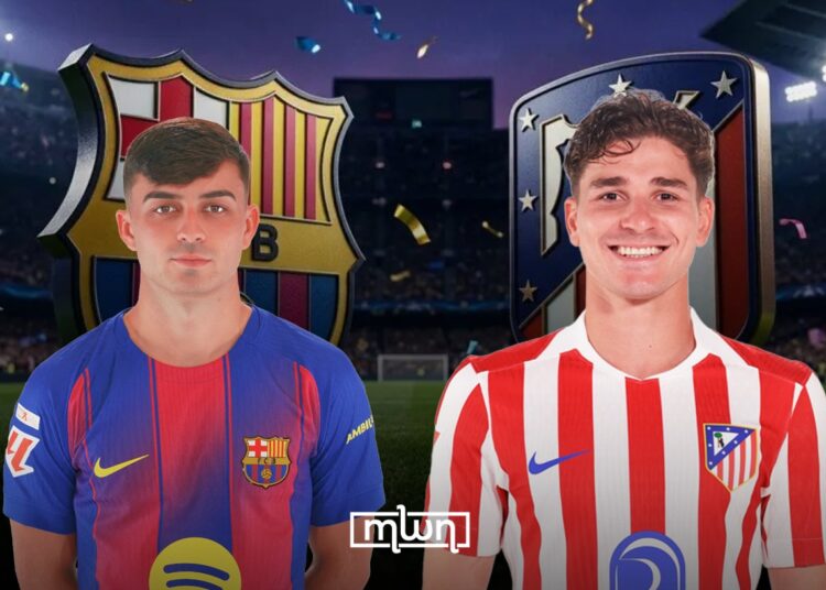 Barcelona faces Atletico Madrid today at the Riyadh Air Metropolitano in one of the biggest league games left this season.