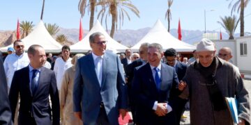 Head of Government Aziz Akhannouch launches new development projects in Tafraout.