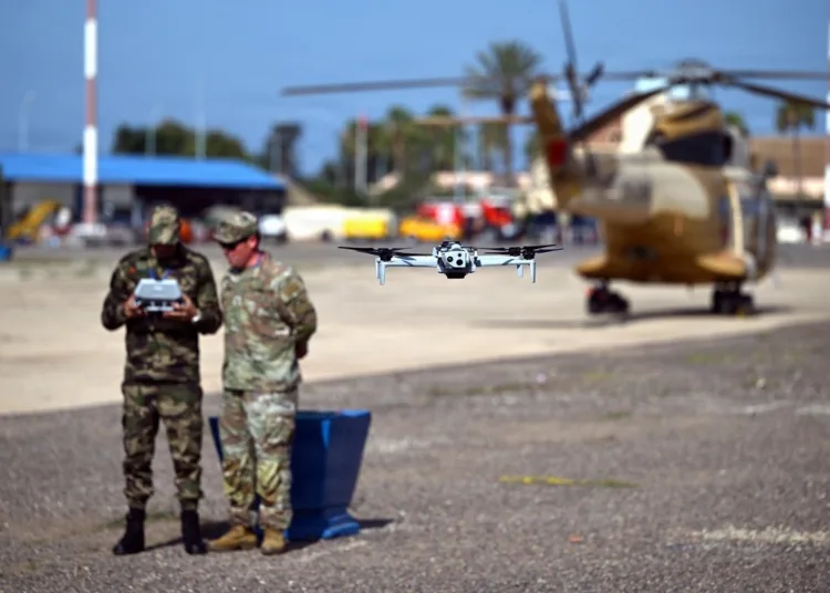 The inaugural drone academics class under African Lion 2026.