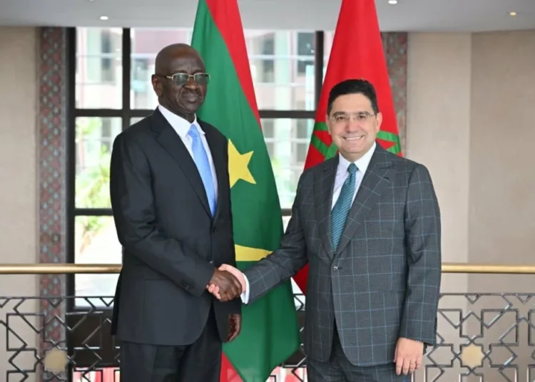 Morocco’s Foreign Minister Nasser Bourita received his Mauritanian counterpart, Mohamed Salem Ould Merzoug, on Friday in Rabat.