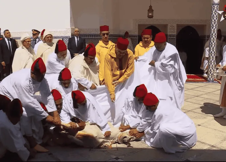 King Mohammed VI Performs Eid Al-Adha Sacrifice After Prayer in Rabat
