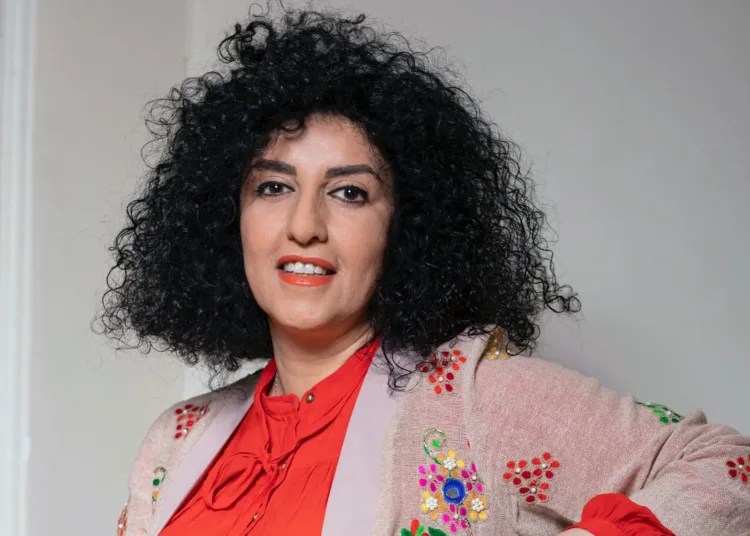 Iranian Nobel Peace Prize Laureate Narges Mohammadi.