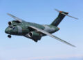 KC-390 Millennium military transport aircraft manufactured by Brazilian aerospace firm Embraer.