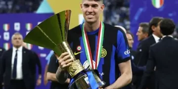 Inter president Beppe Marotta has admitted that Barcelona are monitoring Bastoni, though he insists the defender remains happy at San Siro. 