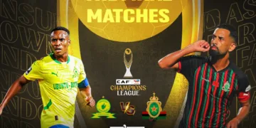 Morocco’s AS FAR will face South Africa’s Mamelodi Sundowns in the final of the CAF Champions League, with the first leg set for Sunday, May 17, in Tshwane. Kickoff is scheduled for 14:00 GMT (16:00 local time), as both teams begin a decisive two-legged battle for Africa’s top club cup.