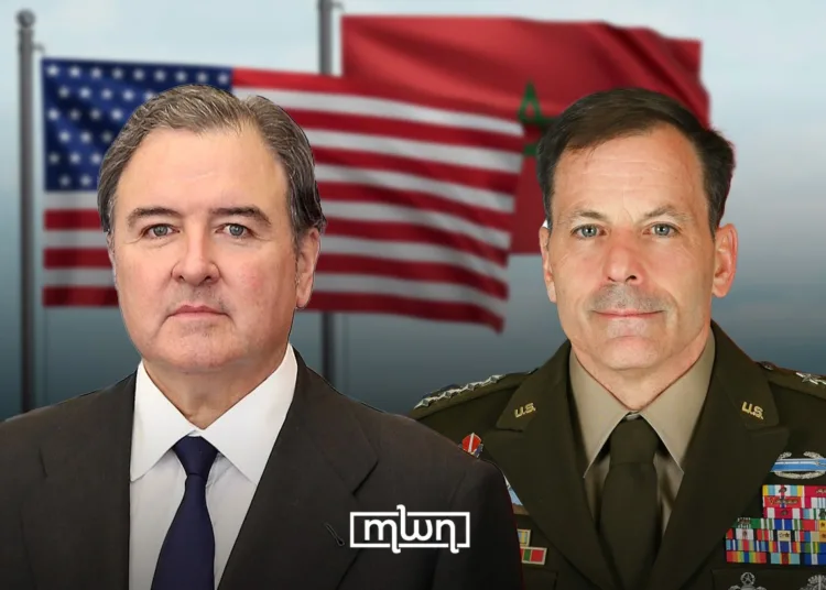 US Ambassador to Morocco, Duke Buchan, and the commanding general of US Army Europe and Africa, Gen. Christopher Donahue.