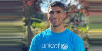 In 2021, UNICEF Morocco appointed Achraf Hakimi as Champion of Children’s Rights, supporting efforts to promote and defend children’s rights across Morocco.
