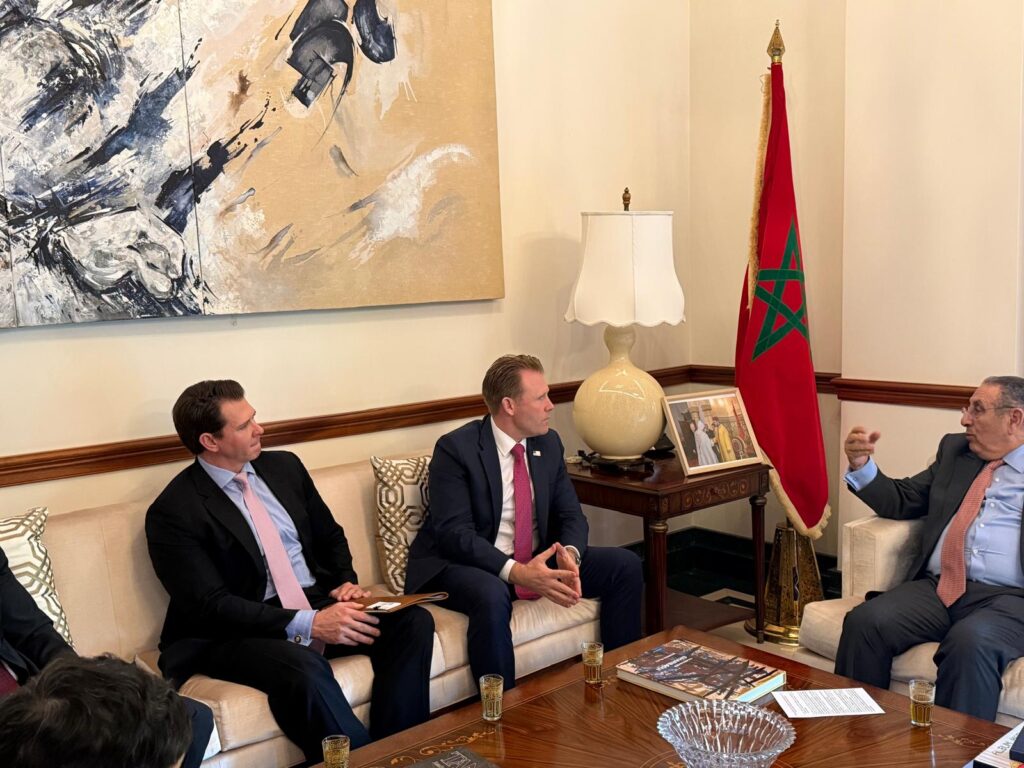 Morocco’s Ambassador to the United States, Youssef Amrani, met Andrew Giuliani, head of the White House FIFA Task Force, during talks held in Washington today.