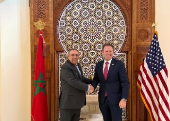 Morocco’s Ambassador to the United States, Youssef Amrani, and Andrew Giuliani, who leads the White House FIFA Task Force.