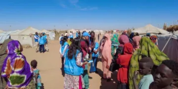 UN Human Rights Chief Volker Türk visit to the Al Afad IDP camp, in Sudan. AnthonyHeadley/OHCHR Photo