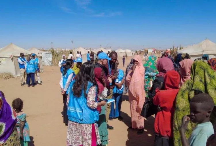 UN Human Rights Chief Volker Türk visit to the Al Afad IDP camp, in Sudan. AnthonyHeadley/OHCHR Photo