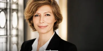 The head of the Arab World Institute (IMA) in Paris, Anne-Claire Legendre.