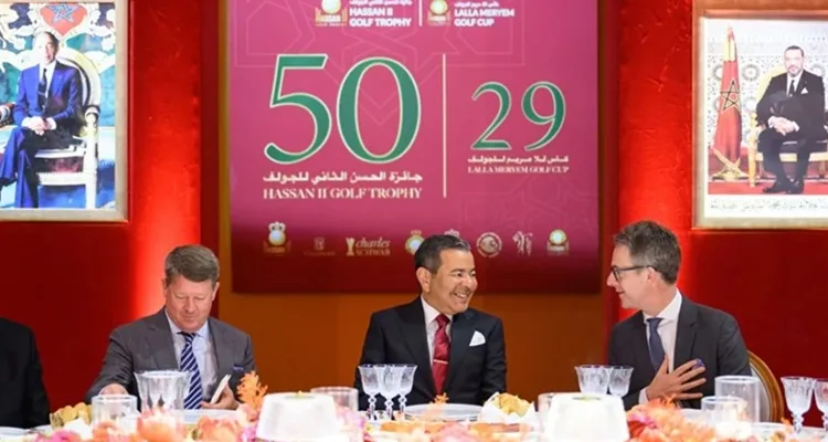 Prince Moulay Rachid Chairs Gala Dinner Marking 50th Hassan II Golf Trophy, Lalla Meryem Cup in Rabat