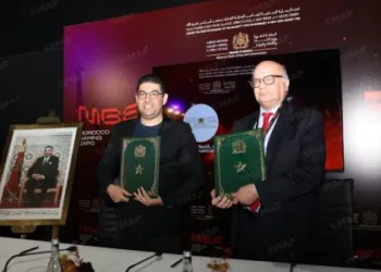 Youth, Culture and Communication Minister Mohamed Mehdi Bensaid and CNDP President Omar Seghrouchni. CR: Le Reporter