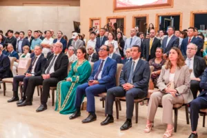 The celebration, hosted by Chinese Ambassador Yu Jinsong, was attended by senior officials from both Morocco and China.