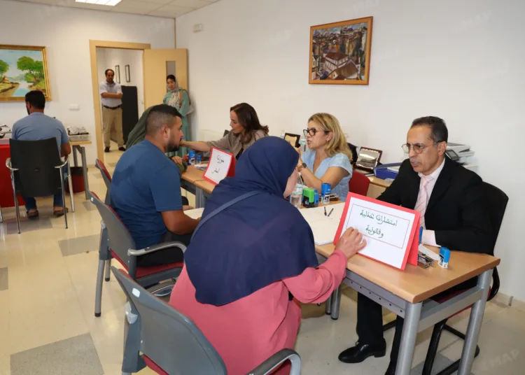 Morocco Deploys Mobile Consulate for Moroccans Living in Spain’s Ávila. Photo credits: MAP