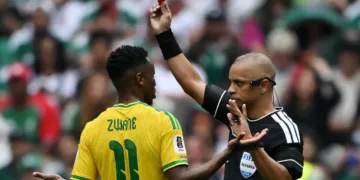 red card cr : AFP