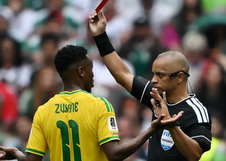 red card cr : AFP