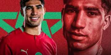 Achraf Hakimi made his 100th senior appearance for Morocco after starting the Atlas Lions’ World Cup knockout match against the Netherlands.