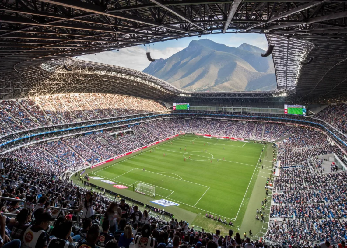Monterrey’s stadium in the Mexican state of Nuevo León.