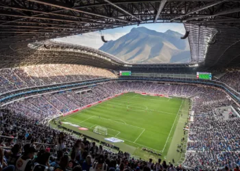 Monterrey’s stadium in the Mexican state of Nuevo León.