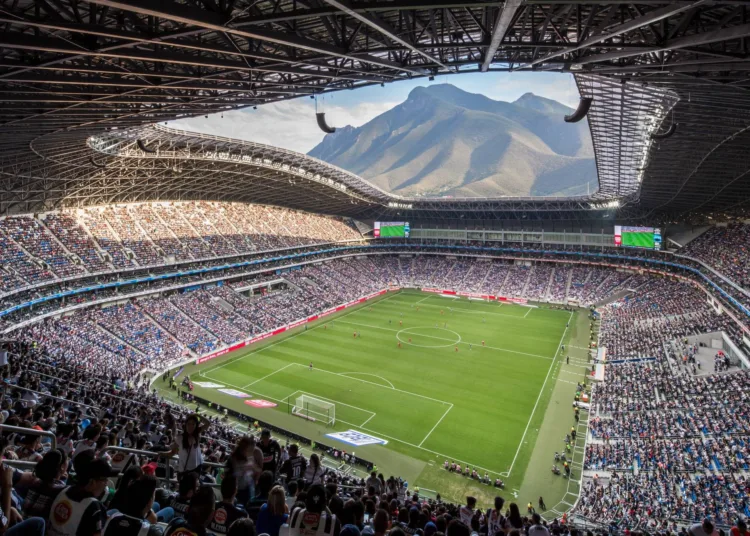 Monterrey’s stadium in the Mexican state of Nuevo León.