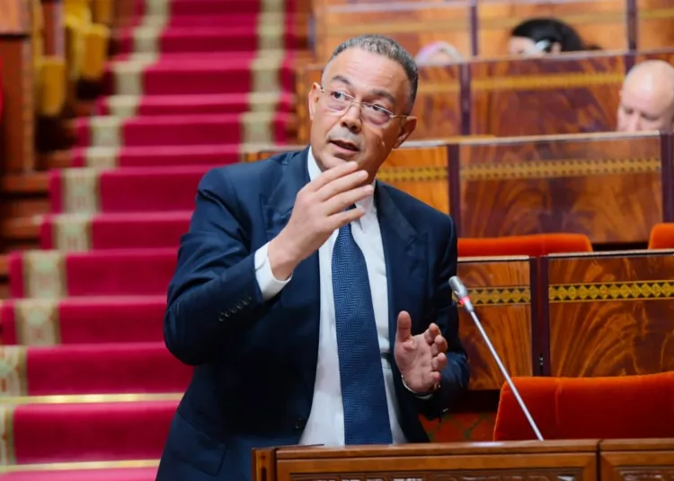 Fouzi Lekjaa, the budget minister and the Royal Moroccan Football Federation (FRMF) president.