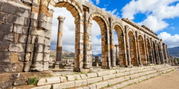 The discovery comes from the medieval hammam at Walīla, the Arabic name for Roman Volubilis, near Meknes.